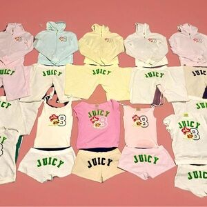 Vintage Juicy Couture Hibiscus Butt Logo sets/pieces